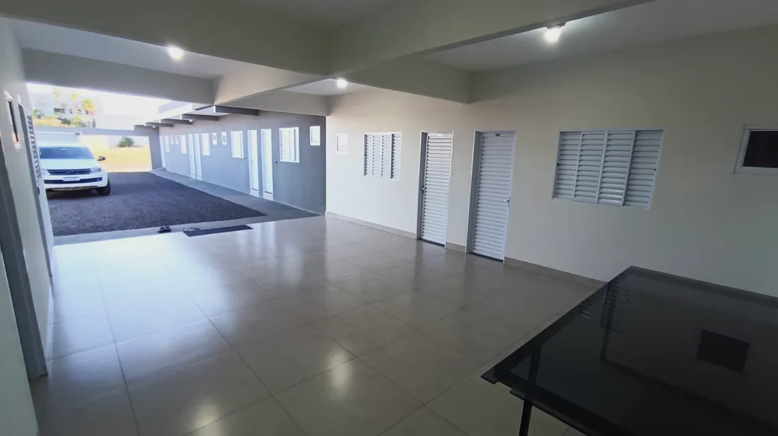 Área de estacionamento da pousada